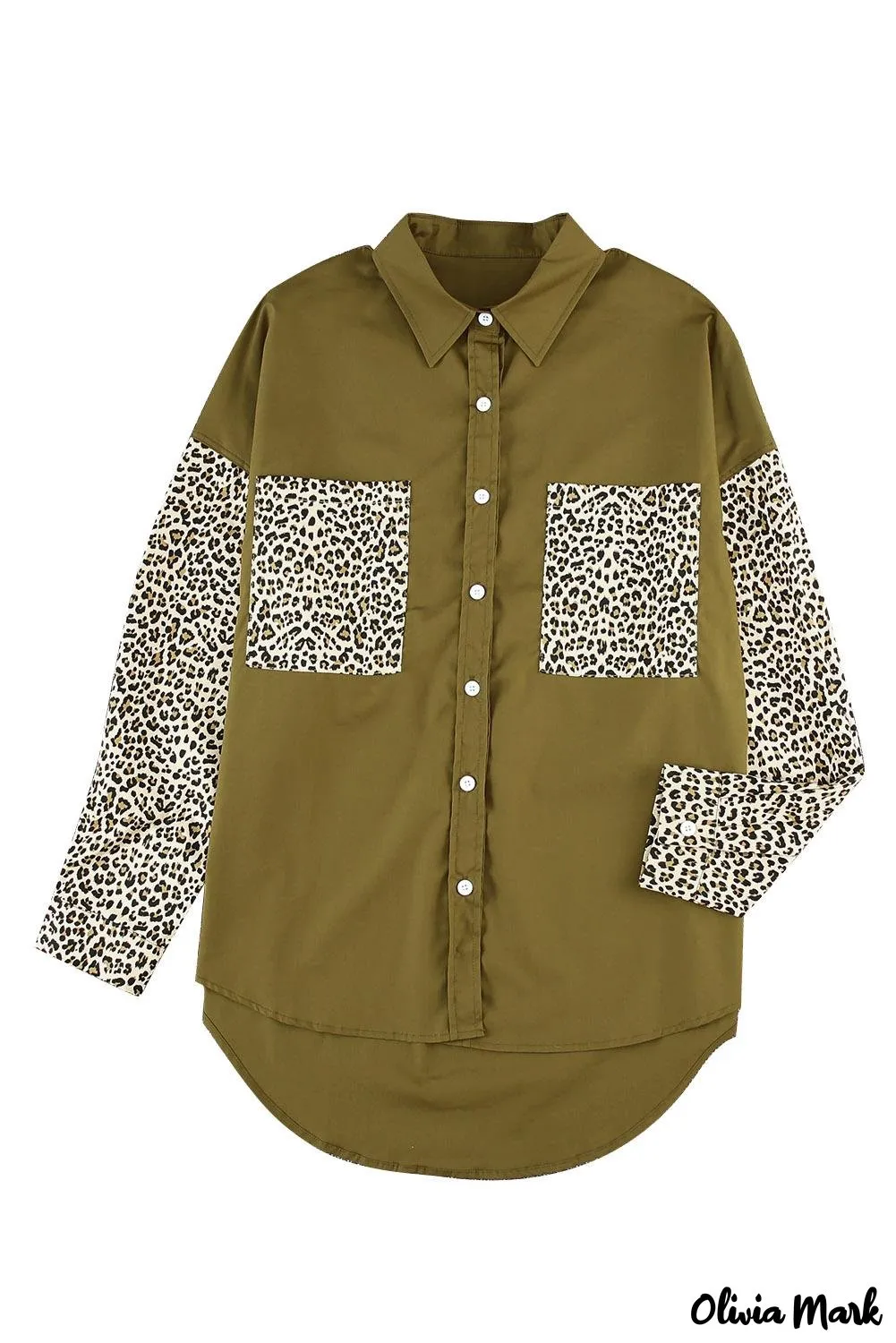 Xieyinshe - Patchwork Drop Shoulder Long Sleeve Shirt