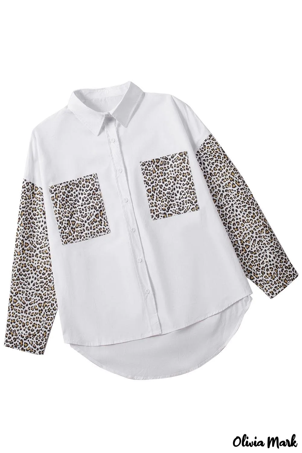 Xieyinshe - Patchwork Drop Shoulder Long Sleeve Shirt