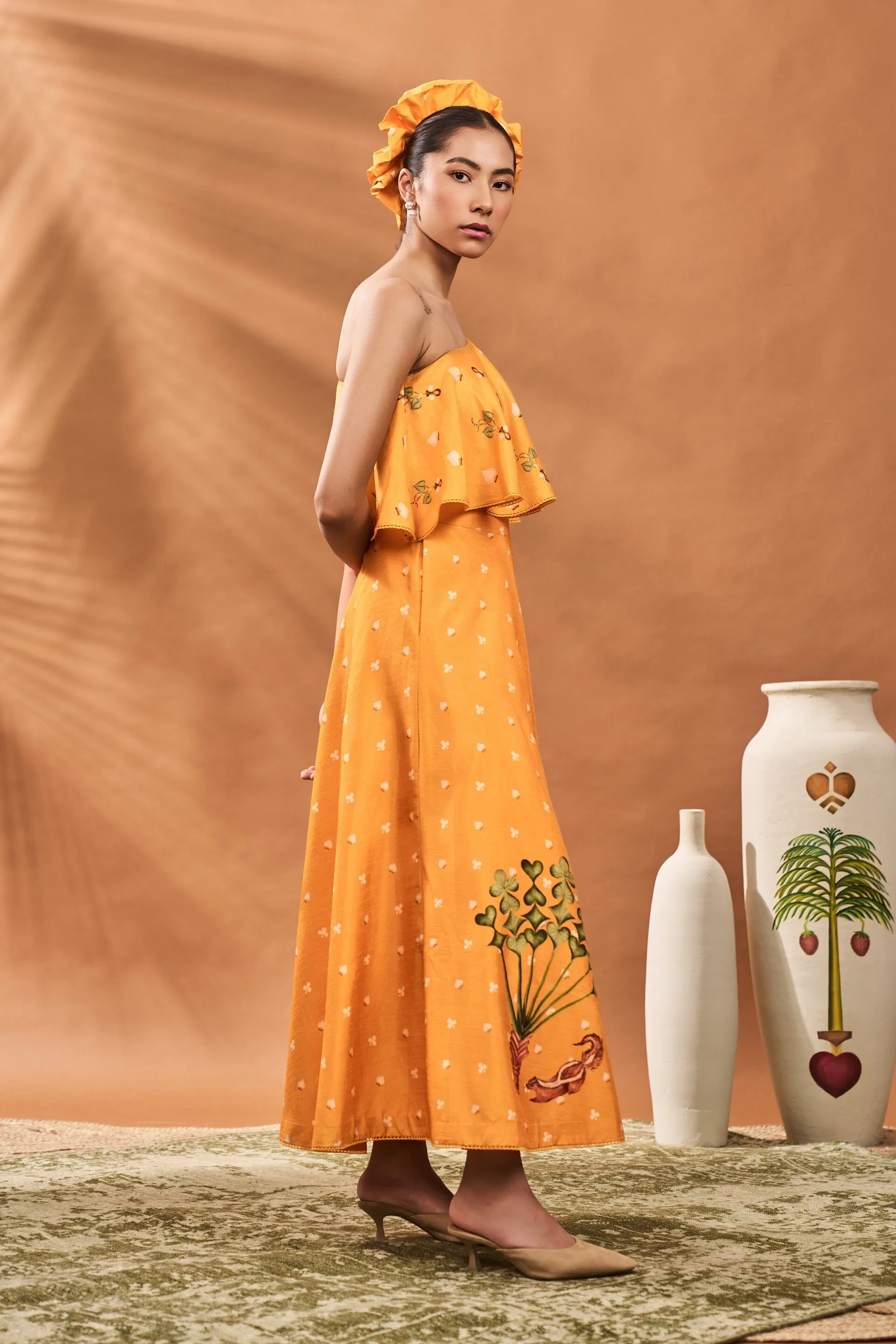 Yellow Spade Blossom Fusion Set