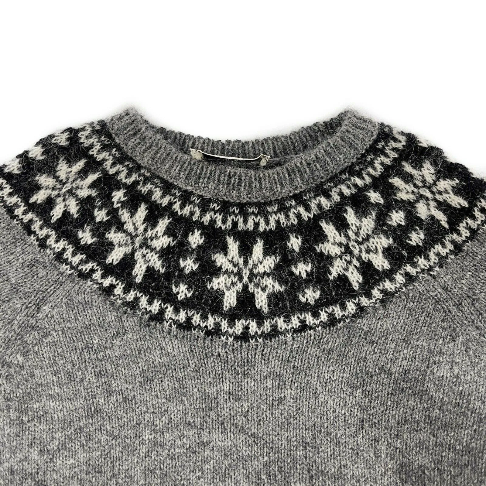 YSL Saint Laurent - Fair Isle Sweater Mohair Wool Sweater - FALL RTW 2014 - S