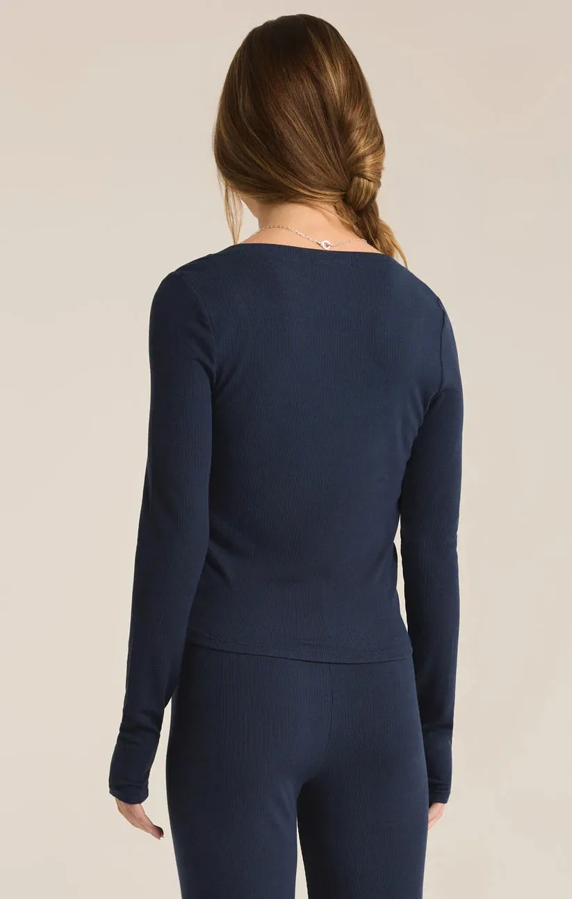 Z Supply Leila Rib LS Top