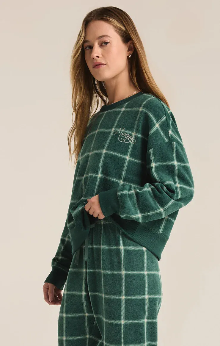 Z Supply Plaid L/S Top