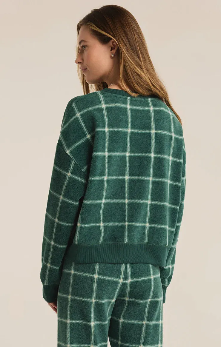 Z Supply Plaid L/S Top