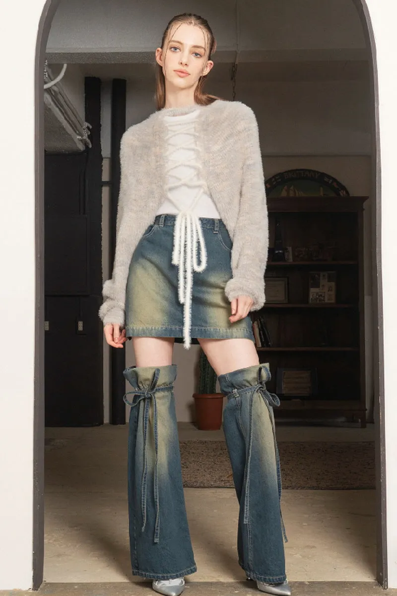 Zigzag Fuzzy Cardigan